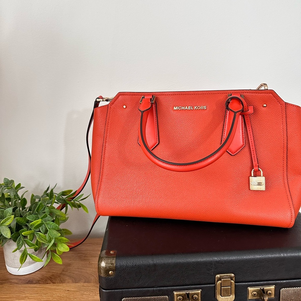 Michael Kors Orange Crossbody Purse